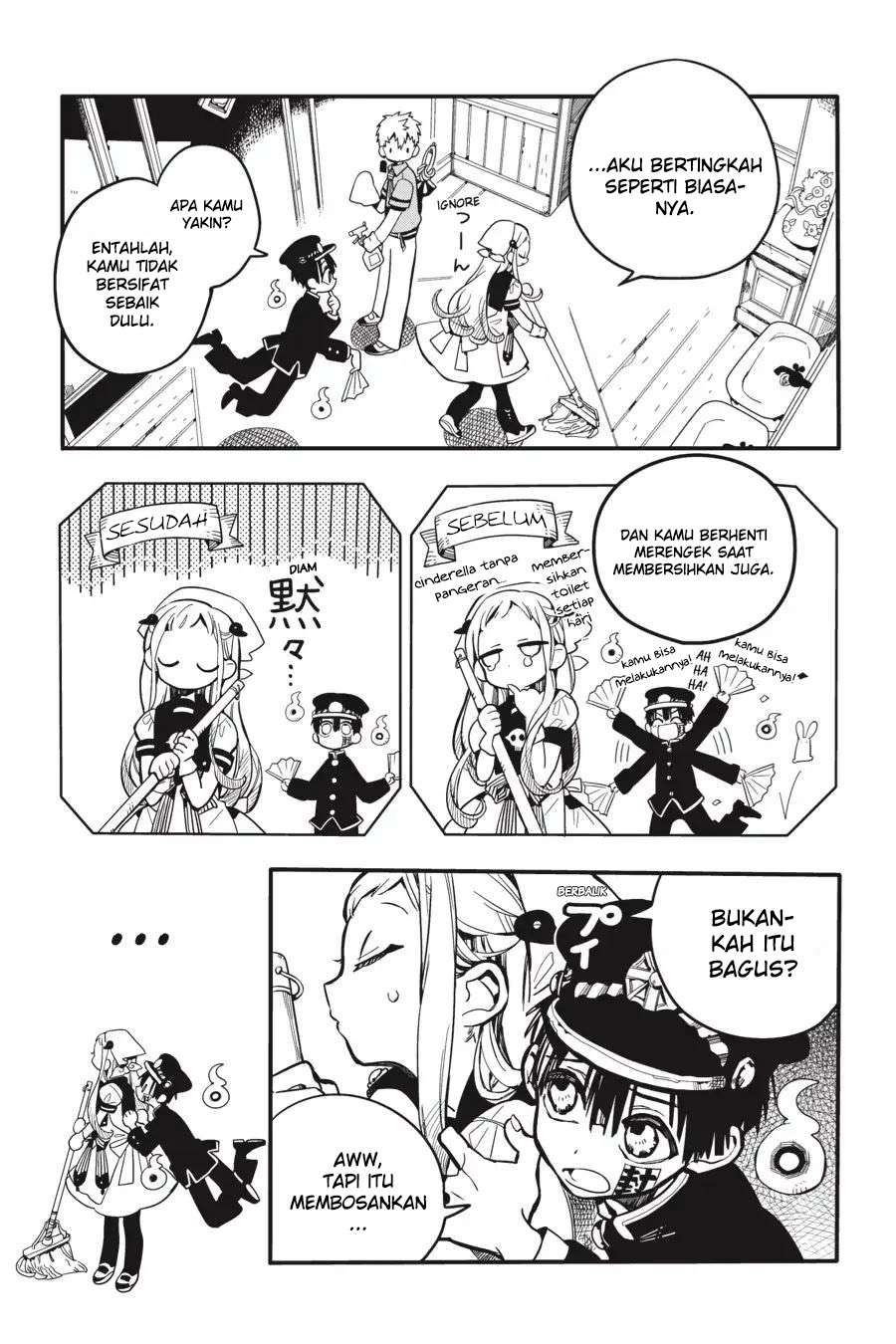 Jibaku Shounen Hanako-kun Chapter 15 Bahasa Indonesia